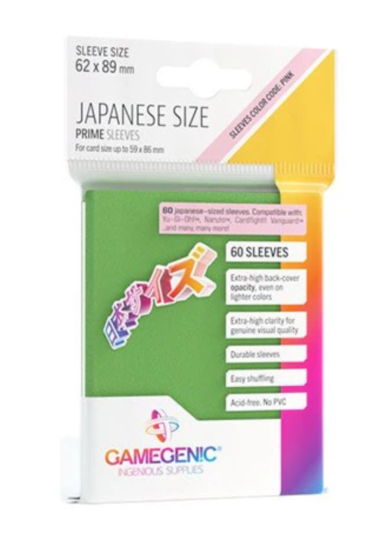 Gamegenic: Prime Japanese Sized Sleeves - Prime Green
